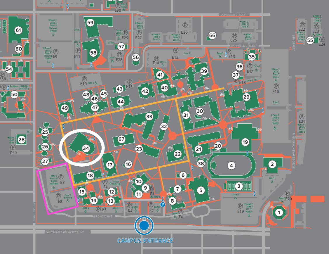 Map and Parking - UTRGV Ballroom - Literacy Texas